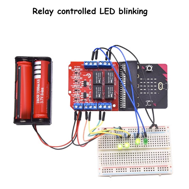 Kids Education Channel - A64I Microbit 4 Kanal Röle Modülü