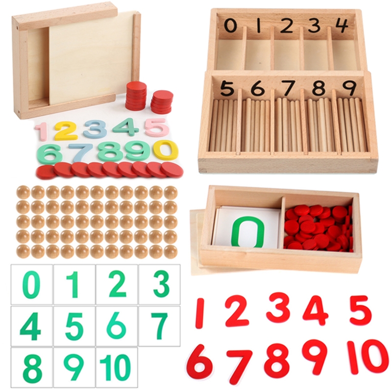 Kids Education Number - Sayma kutusu matematik Montessori oyuncaklar çocuklar