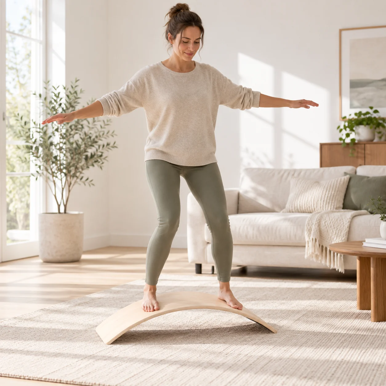 Ahşap Denge Tahtası, Eğri Yoga - Kids Education Activities incelemesi ve fiyatı