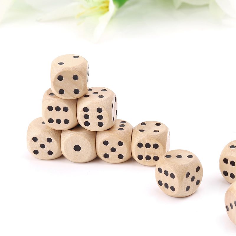 10 adet Ahşap Zar 6 Taraflı D6 - Kids Education Number incelemesi ve fiyatı